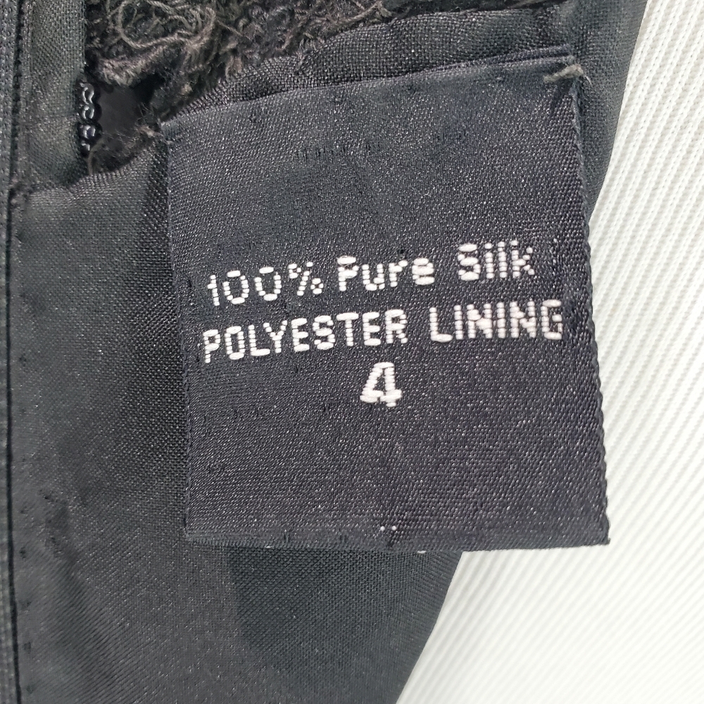 Vintage 100% Silk Robert Anthony Beaded Great Gatsby Inspired Cocktail Dress - Picture 10 of 15